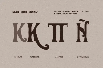 Marinok Hoby - Vintage Modern Font