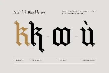 Medieval Font - Holidak