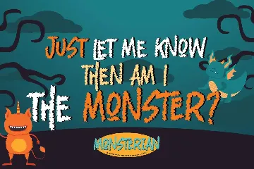 Monsterian - Handmade Moster Display Font