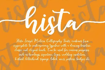 Hista Script font