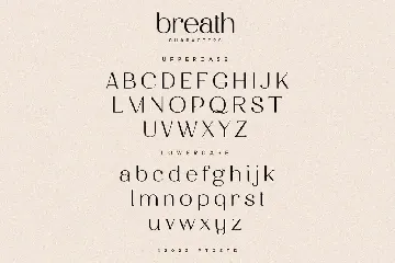 Breath | Modern Ligature Serif font