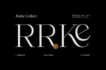 Retro Modern Font - Rome Gekors