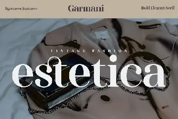 Garmani - Beauty Fancy Romantic Serif Display font