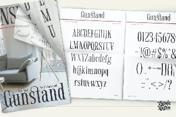 Gunstand - Classy Condensed Serif font