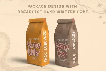 Breadfast - a Handwritten Font