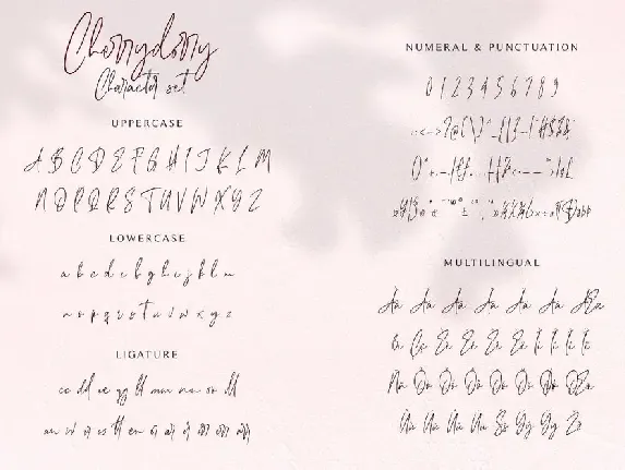 Cherrydorry font