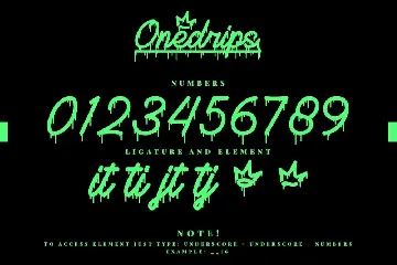 Onedrips - Graffiti Script Fonts