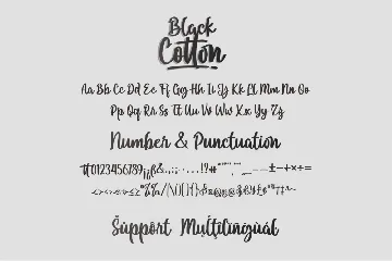 Black Cotton - A Script Font