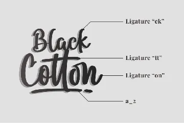 Black Cotton - A Script Font