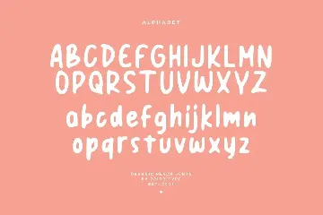 Organic Peach - Blurred Handwritten font