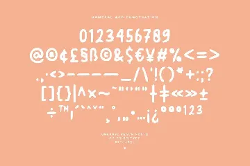 Organic Peach - Blurred Handwritten font