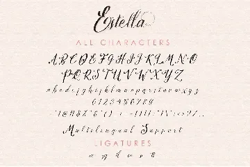 Estella - Handwritten Font