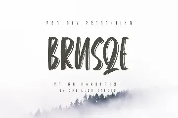 Brusqe - Rough Handbrush font