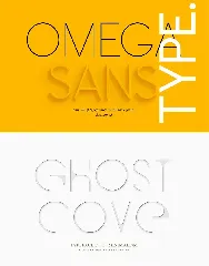 Ghost Cove | Omega Sans | Font Duo