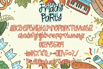 Friday Party - Quirky Handwritten font