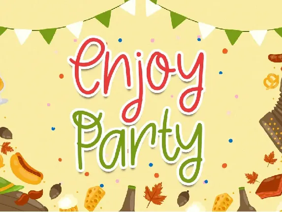 Friday Party - Quirky Handwritten font