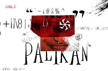 Palikan - Horror Display font