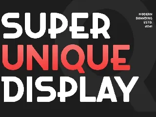 Super Hero - Unique Display Font