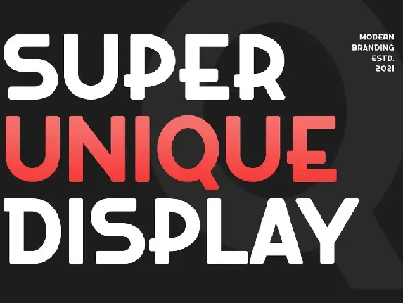 Super Hero - Unique Display Font