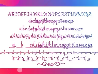 The Bextrias Script font