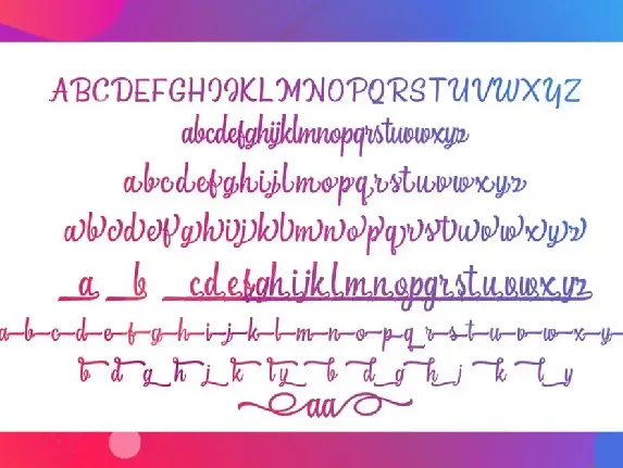 The Bextrias Script font