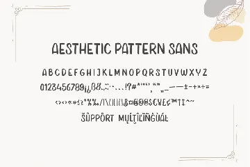 Aesthetic Pattern - A Duo Font