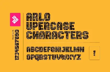 Arlo - Puzzle Display font