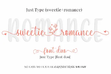 Sweetie Romance - A Duo Font