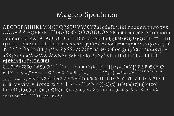 Magreb font