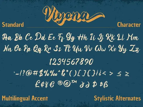 Viyona - Vintage Display Font