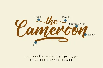 Cameroon - A Script Font