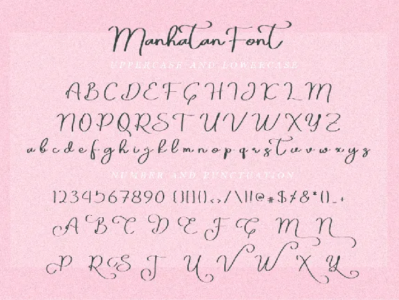 Manhatan Signature FOnt