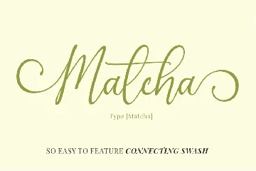 Matcha - A Script Font