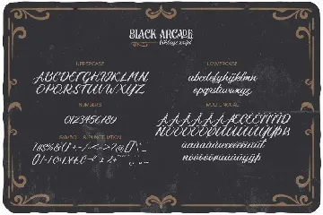 Black Arcade Font Pack (Vintage Font Combination)