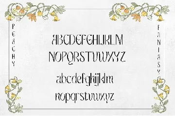 Peachy Fantasy - Art Nouveau Display font