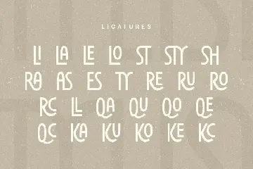 Stylish - Unique Ligature Font