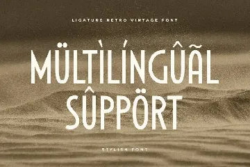 Stylish - Unique Ligature Font