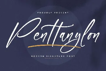 Penttanylon Modern Signature Font