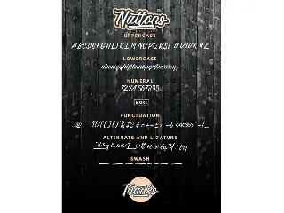 Nattons Script font