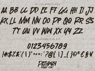 PATHWAY - Brush Font