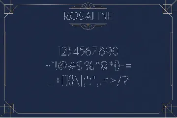 Rosaline - Art Deco Display font