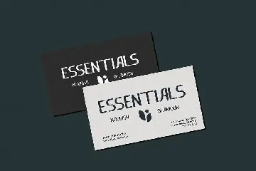 Alssential - A Unique Sans Serif Typeface font