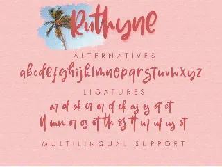 Ruthyne - Handwritten Font