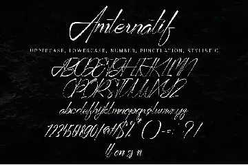 Amternatif font