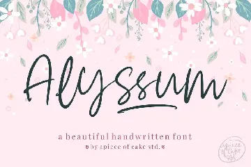 Alyssum - A Script Font