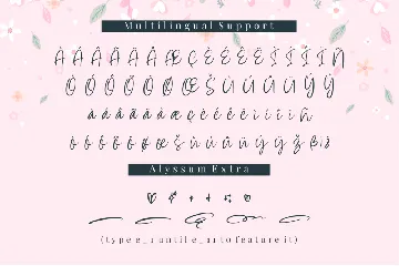 Alyssum - A Script Font