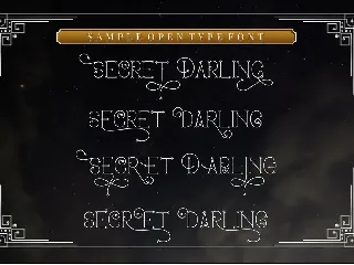 Secret Darling - Classic Monoline Font