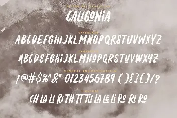 Caligonia - Casual Display Typeface font