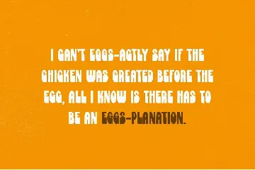 Eggciting Typeface font