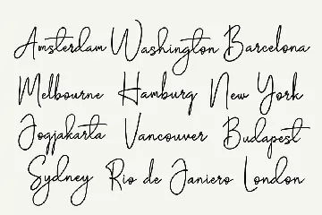 Waterland Signature font